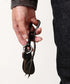 MR.OLIVE E.O.I POLISHED STEER LEATHER / BRASS SHOE HORN KEY RING